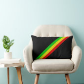 ラスタのストライプな枕 ランバークッション (椅子)