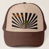 ラスタのハワイのトラック運転手の帽子 キャップ (正面)