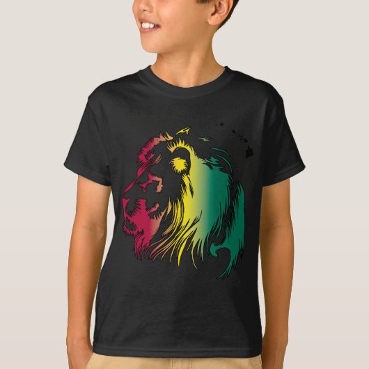 ラスタのライオン Tシャツ (正面)