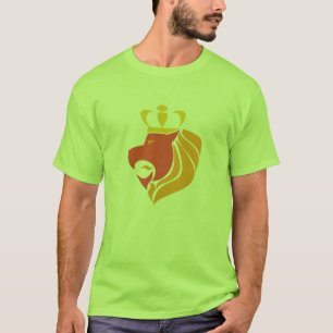 ラスタのレゲエによって戴冠させるライオン Tシャツ