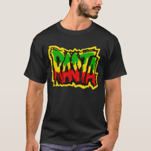 ラスタのレゲエの落書き Tシャツ