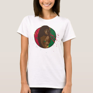 ラスタの女の子 Tシャツ