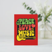 ラスタの平和愛音楽 ポストカード (スタンド正面)