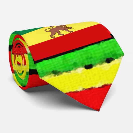 ラスタはジャマイカの赤い金ゴールドおよび緑を着色します ネクタイ (ロール)