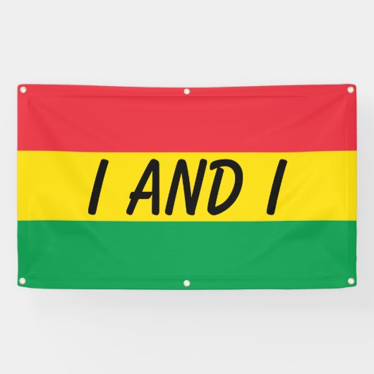 ラスタは緑の黄色い赤のストライプの旗パターンを着色します 横断幕 (横)