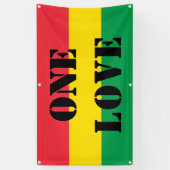 ラスタは緑の黄色い赤のストライプの旗パターンを着色します 横断幕 (縦)