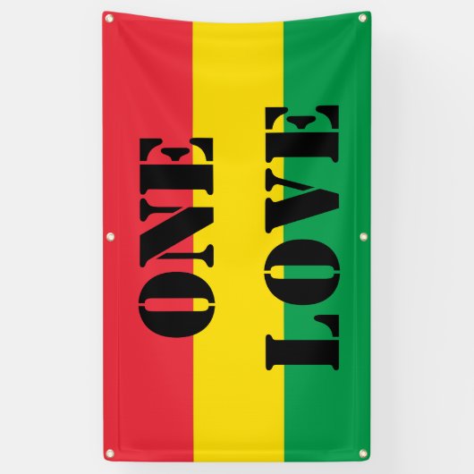 ラスタは緑の黄色い赤のストライプの旗パターンを着色します 横断幕 (縦)