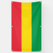 ラスタは緑の黄色い赤のストライプの旗パターンを着色します 横断幕 (縦)