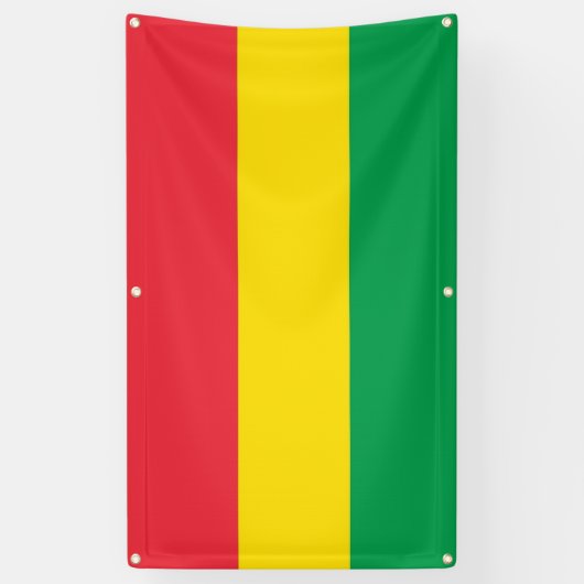 ラスタは緑の黄色い赤のストライプの旗パターンを着色します 横断幕 (縦)