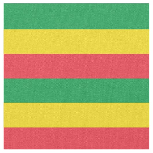 ラスタエチオピア国旗の色 ファブリック (クローズアップ)