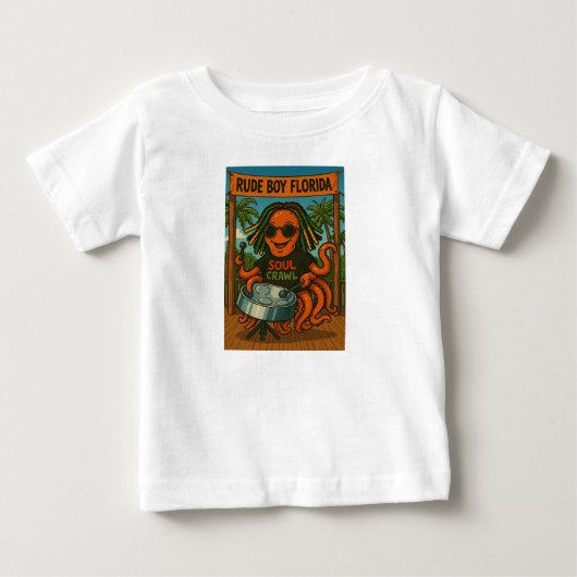 ラスタオクトパスTシャツ ベビーTシャツ (正面)