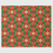 ラスタカラフルダイヤモンドデザイン包装紙 ラッピングペーパー (フラット)