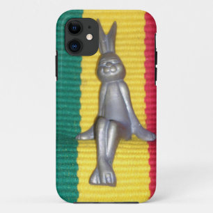 ラスタカラーのバニー: Groovy ArtプリントのTouch iPhone 11 ケース