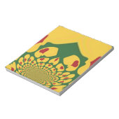 ラスタカラーの愛:レゲエハート ノートパッド (回転)