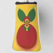 ラスタカラーズレッドゴールデングリーン ゴルフヘッドカバー (回転90)