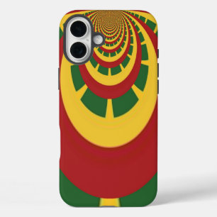 ラスタカラーヴィンテージカッコいいレトロジャマイカデザイン iPhone 16 PLUSケース