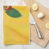 ラスタカラー抽象芸術アートプリント キッチンタオル (四つ折り)
