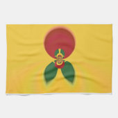 ラスタカラー抽象芸術アートプリント キッチンタオル (横)