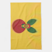 ラスタカラー抽象芸術アートプリント キッチンタオル (縦)