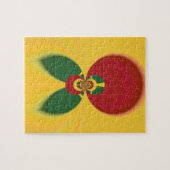 ラスタカラー抽象芸術アートプリント ジグソーパズル (横)