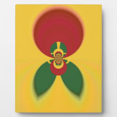 ラスタカラー抽象芸術アートプリント フォトプラーク (正面)