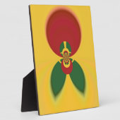 ラスタカラー抽象芸術アートプリント フォトプラーク (側面)