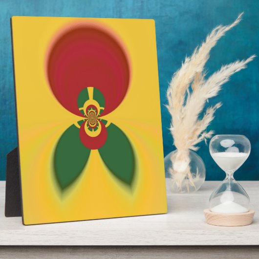 ラスタカラー抽象芸術アートプリント フォトプラーク (側面)