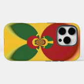 ラスタカラー抽象芸術アートプリント Case-Mate iPhoneケース (裏面 (横))