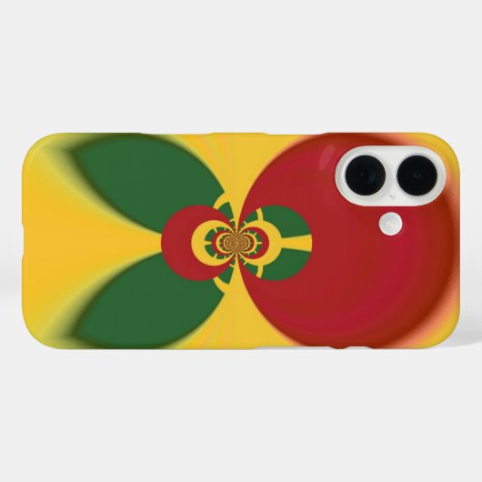 ラスタカラー抽象芸術アートプリント Case-Mate iPhoneケース (裏面 (横))