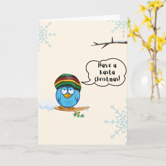 ラスタクリスマスカード007 カード (黄色い花)