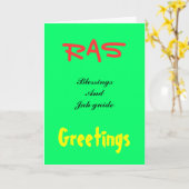 ラスタグリーティングカード カード (黄色い花)