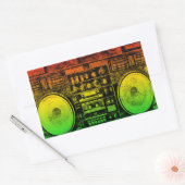 ラスタゲットブラスター 長方形シール (封筒)