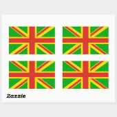 ラスタジャックステッカー 長方形シール (シート)