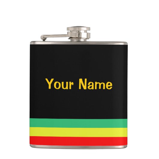 ラスタストライプのなフラスコ フラスク (正面)