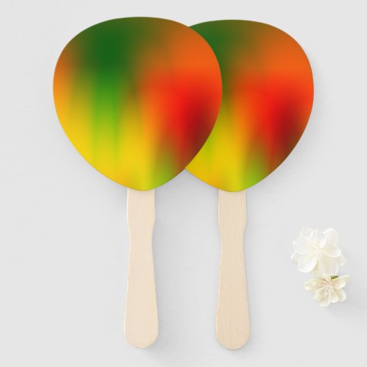 ラスタスプラッシュ色 ハンドファン (正面&裏面)