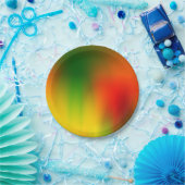 ラスタスプラッシュ色 ペーパープレート (パーティー)