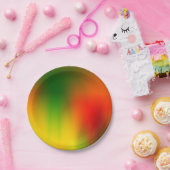 ラスタスプラッシュ色 ペーパープレート (パーティー)