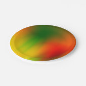 ラスタスプラッシュ色 ペーパープレート (アングル)