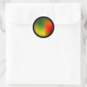 ラスタスプラッシュ色 ラウンドシール (バッグ)