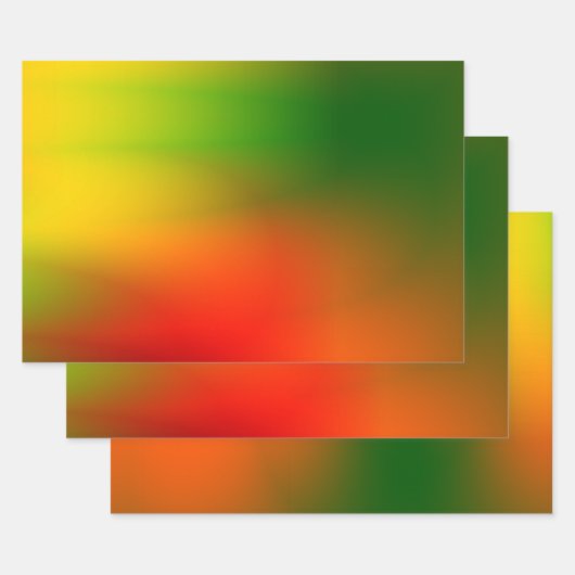 ラスタスプラッシュ色 ラッピングペーパーシート (セット)