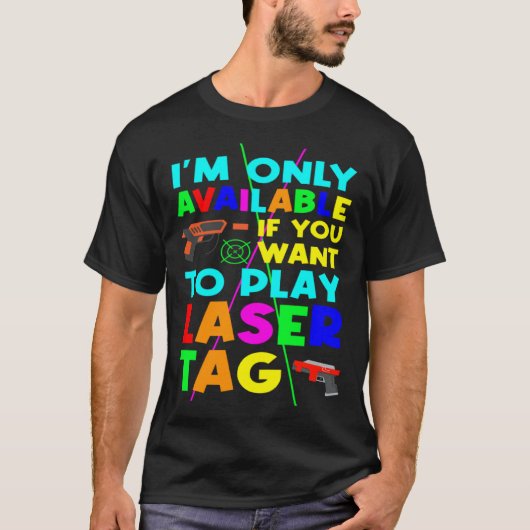 ラスタタグ射撃ゲームとレーザータグ Tシャツ (正面)