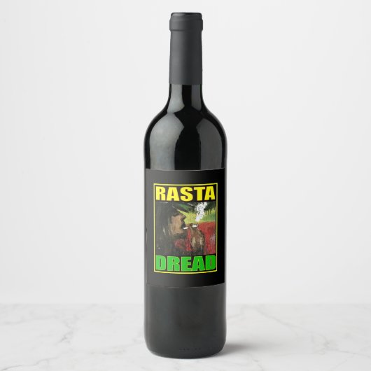 ラスタドレッドブラック ワインラベル (正面)