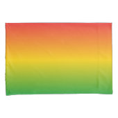 ラスタファリアンラスタレッド金ゴールドとグリーンフェード 枕カバー (正面右)