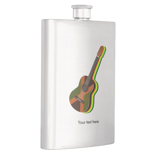 ラスタファリアンレゲエギタージャマイカ国旗 フラスク (右)