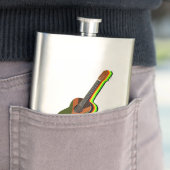 ラスタファリアンレゲエギタージャマイカ国旗 フラスク (インサイチュ)