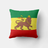 ラスタファリアン国旗（ラスタファリアン主義）(ラスタ) クッション (裏面)