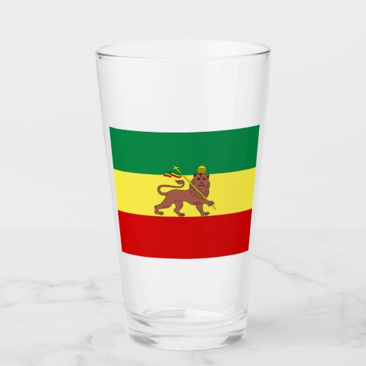 ラスタファリアン国旗(ラスタファリアン主義)(ラスタ) タンブラーグラス (正面)