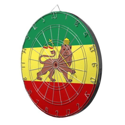 ラスタファリアン国旗(ラスタファリアン主義)(ラスタ) ダーツボード (正面右)