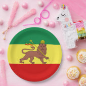 ラスタファリアン国旗（ラスタファリアン主義）(ラスタ) ペーパープレート (パーティー)