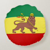ラスタファリアン国旗（ラスタファリアン主義）(ラスタ) ラウンドクッション (裏面)